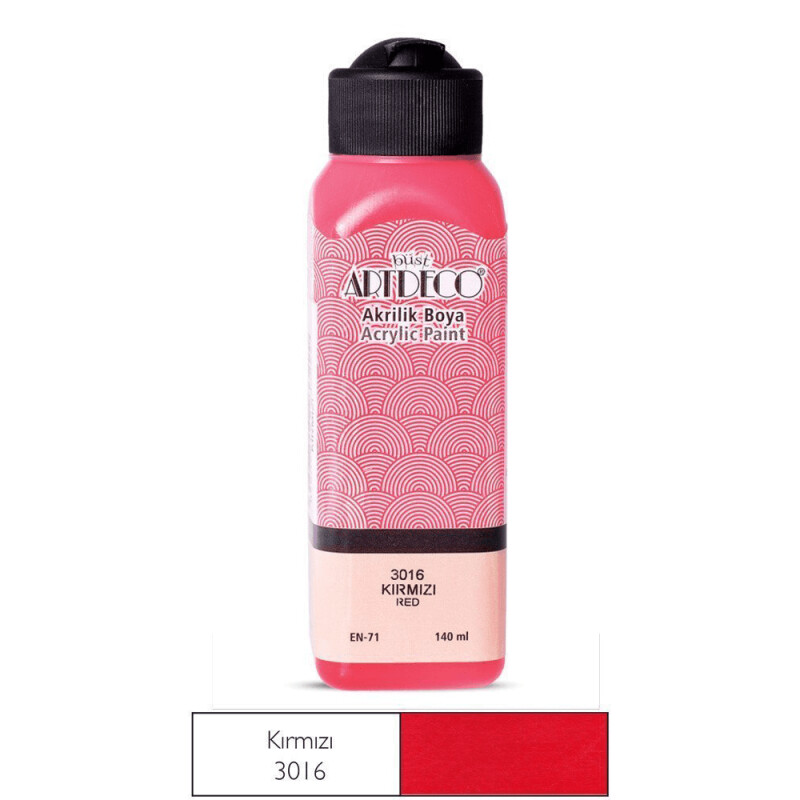Artdeco 070R-3016 Akrilik Boya 140ml Kırmızı - 1
