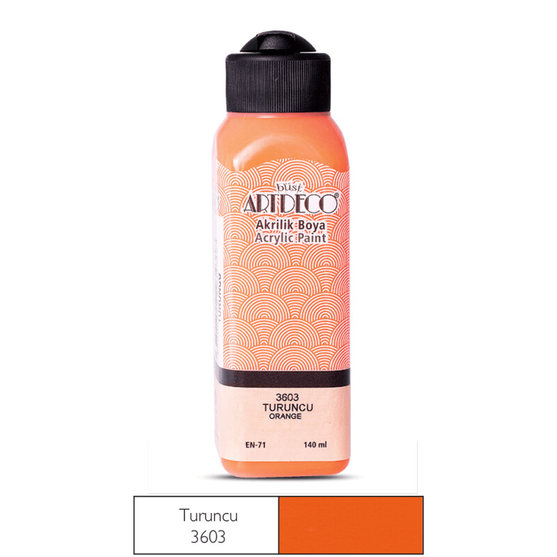Artdeco 070R-3603 Akrilik Boya 140ml Turuncu - 1