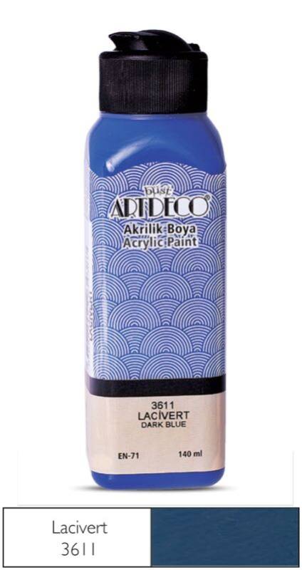 Artdeco 070R-3611 Akrilik Boya 140ml Lacivert - 1