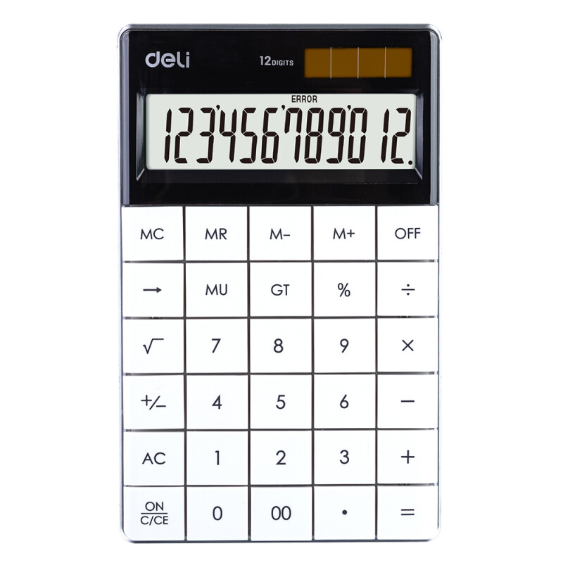 Deli 1589 Hesap Makinesİ 12 Haneli Beyaz 100019813 - 1