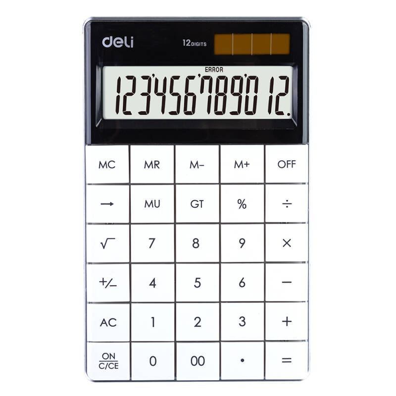 Deli 1589 Hesap Makinesİ 12 Haneli Beyaz 100019813 - 1