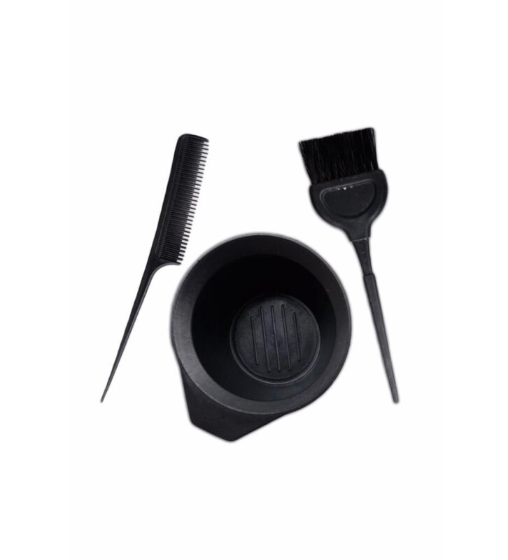 FarmaProf Saç Boya Fırçası+Krepe Tarağı+Boya Kabı - 1