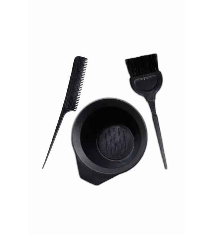 FarmaProf Saç Boya Fırçası+Krepe Tarağı+Boya Kabı - 1