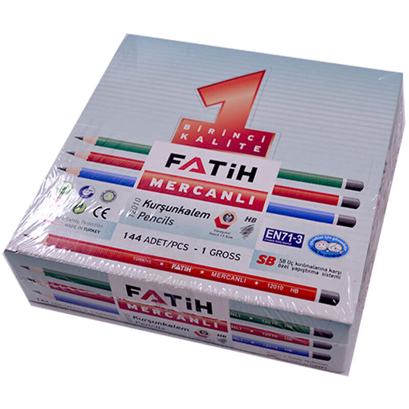 Fatih 12010 Kurşun Kalem Mercanlı - 1