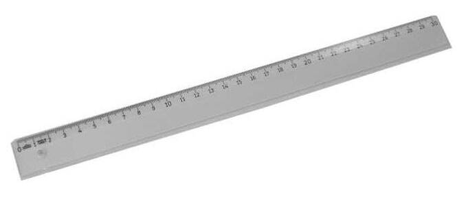 Hatas 0131 Plastik Cetvel Şeffaf Ekonomik 30cm - 2