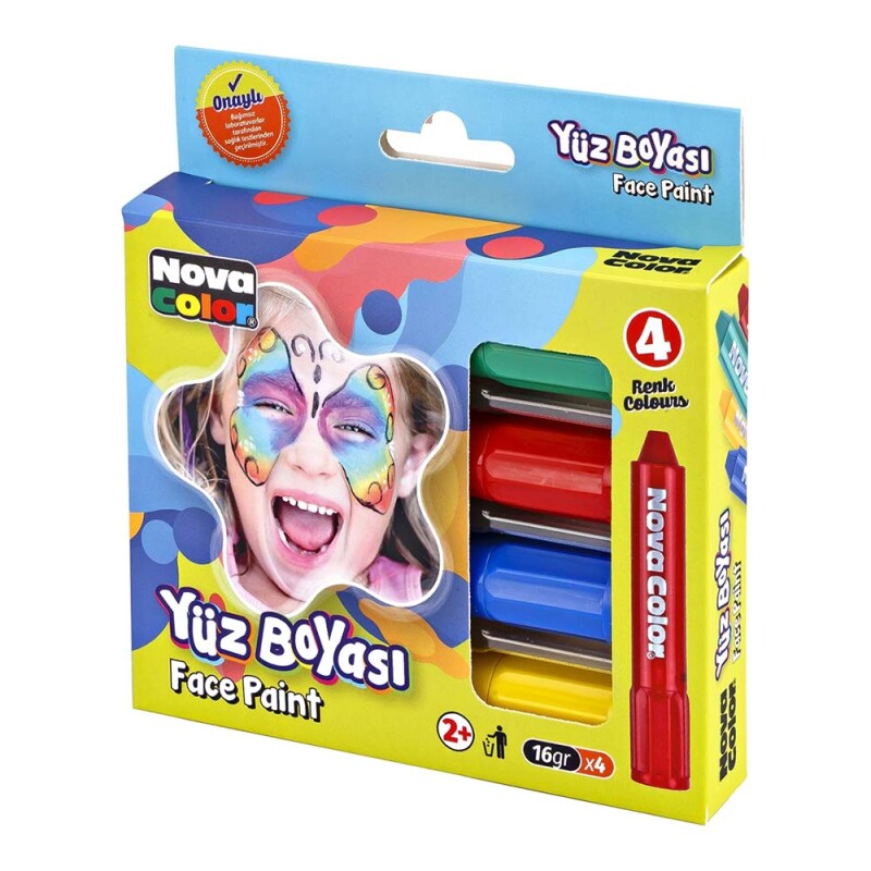 Nova Color Nc-211 YÜz Boyasi 4lÜ Set - 1