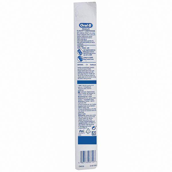 Oral-B Cavity Defense Derin Temizlik+Leke Çıkarma Kömür Özlü Diş Fırçası Orta - 3