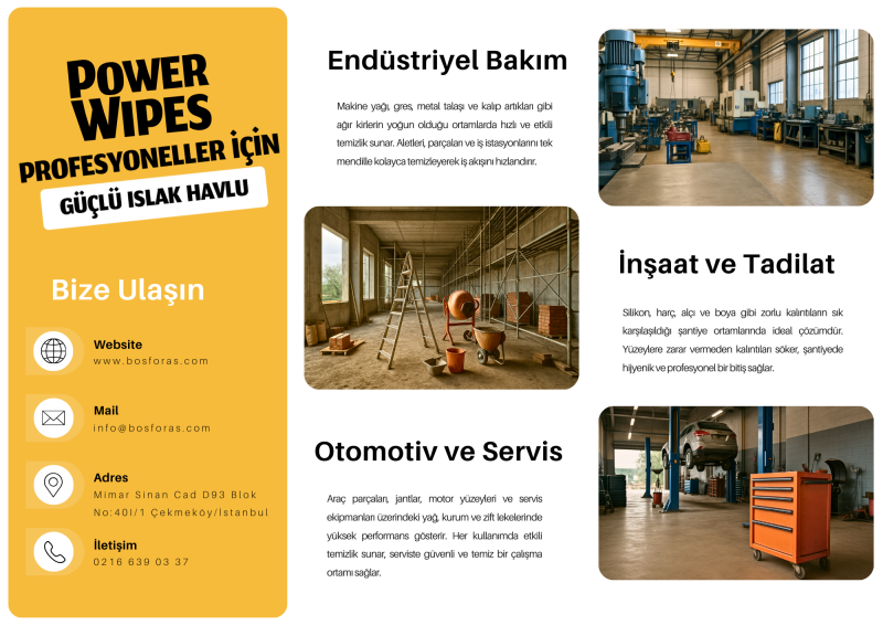 Power Wipes Profesyoneller İçin Güçlü Islak Havlu 80 Adet - 3
