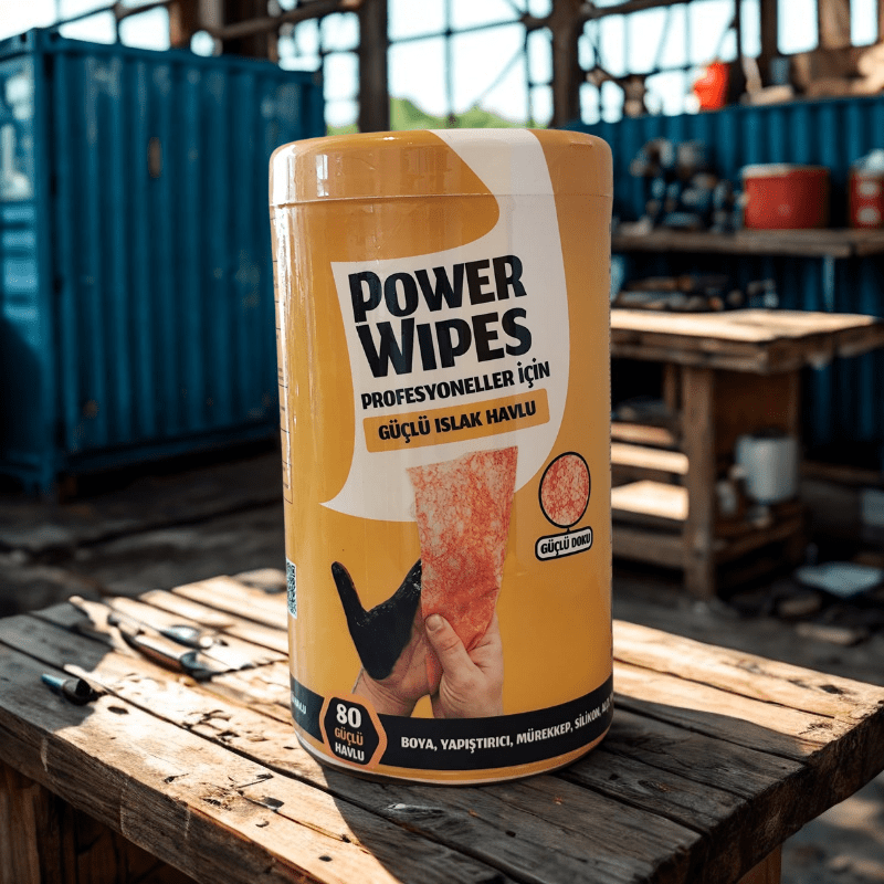 Power Wipes Profesyoneller İçin Güçlü Islak Havlu 80 Adet - 1