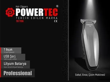 Powertec TR 1158 Sakal Ense Çizim Makinesi - 1