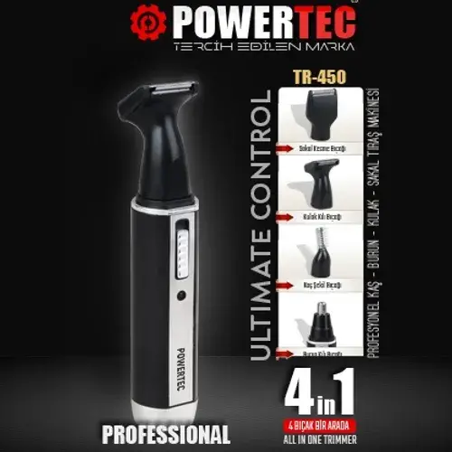 Powertec Tr-450 4in1 4bıçak Bir arada Traş Makinası - 2