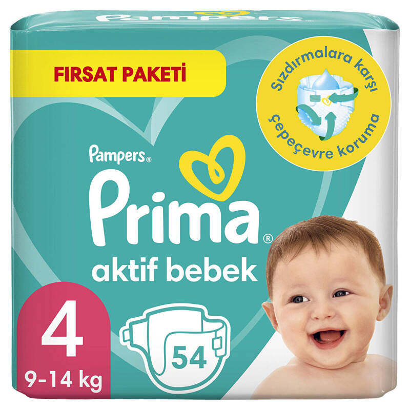 Prima Çocuk Bezi Fırsat Paket No:4 9-14 54 Lü - 1