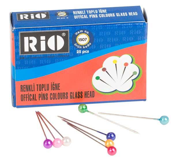 Rio 1507 Renklİ Başlı Toplu İğne - 1