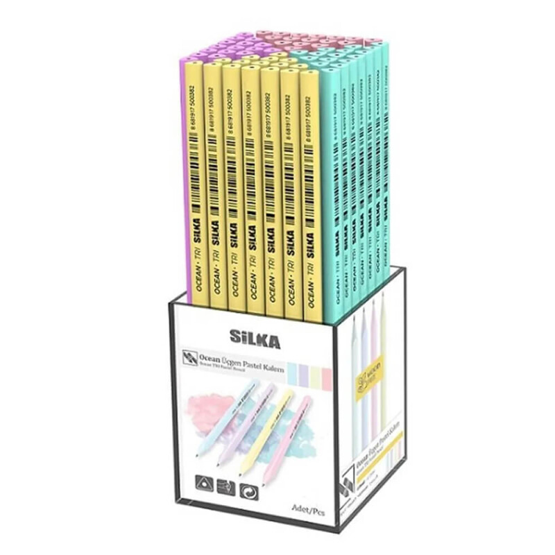 Silka Art-K06 KL1.Tsp-72 Kaly Pastel Üçgen Kurşun Kalem 72li - 1