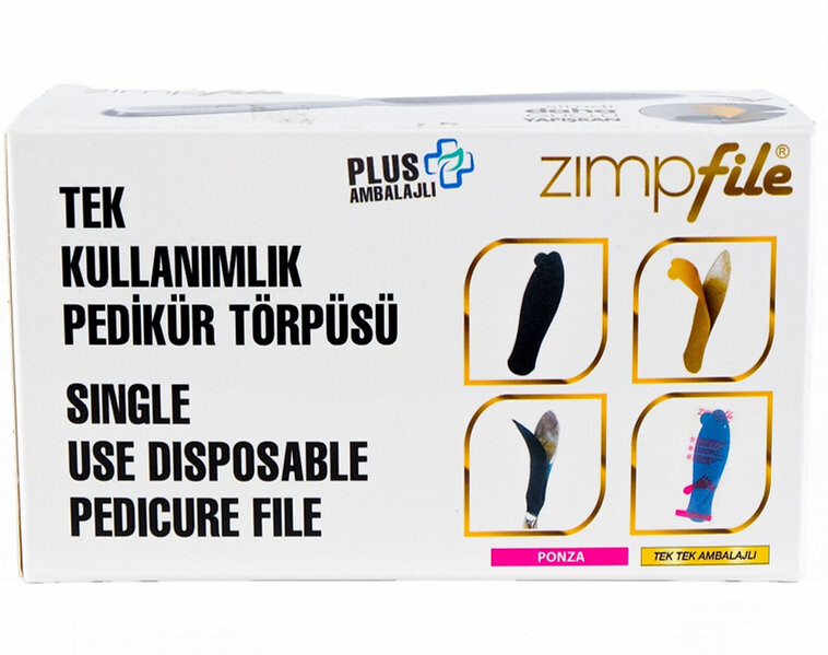 Zimpfile Tek Kullanımlık Törpü Zımparası 100 Adet - 1